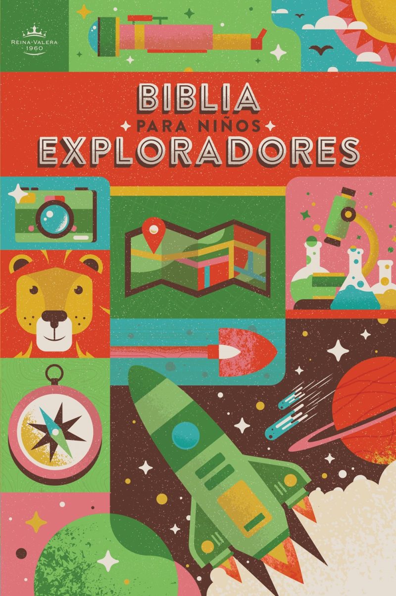 Biblia para niños exploradores RVR 1960 - Tapa dura, multicolor