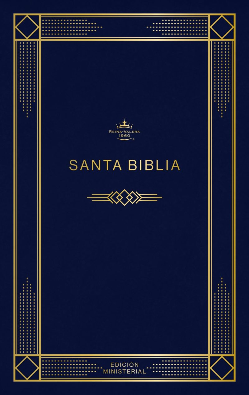 Biblia edición ministerial, azul oscuro, tapa rústica RVR 1960