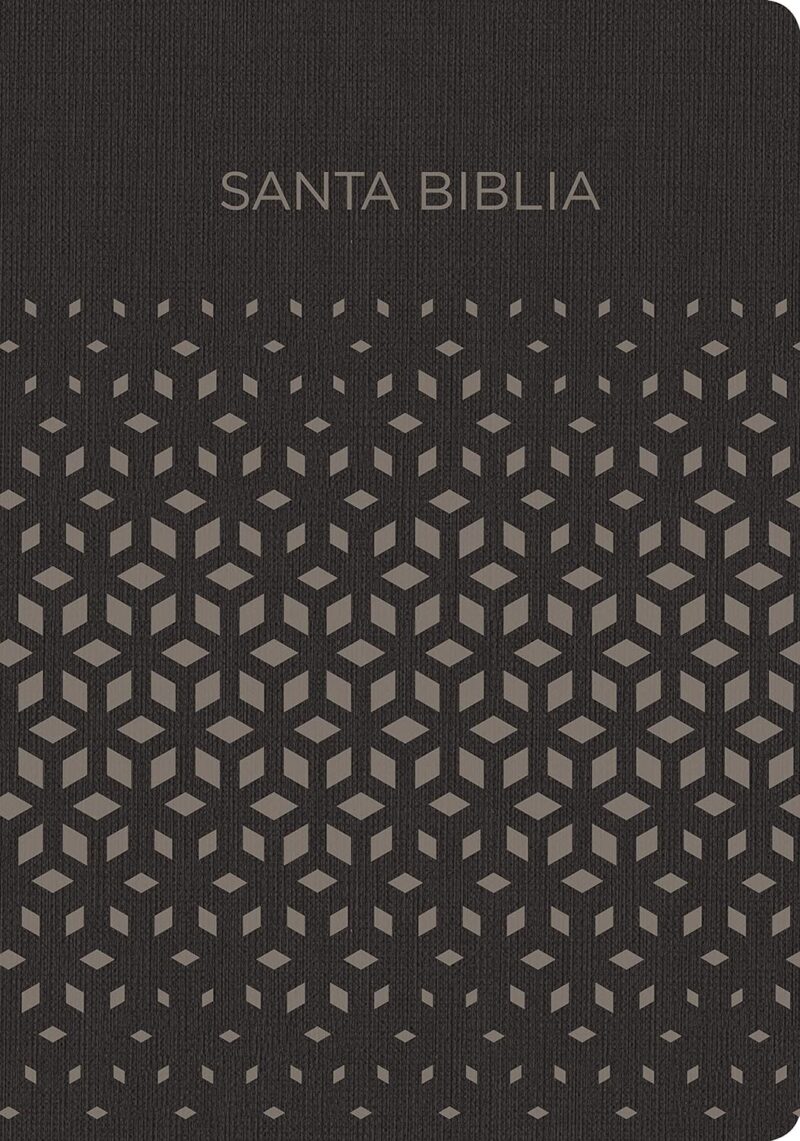Biblia Reina Valera 1960 para Regalos y Premios. Símil piel, negro y plata